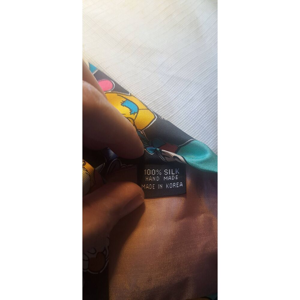 Vintage Disney Snow White Seven Dwarfs Silk Tie Balancine Novelty Necktie 90s Ma - Picture 4 of 4